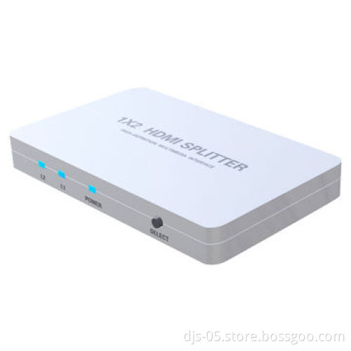 Super Slim HDMI 1 x 2 Splitter with Power Supply, 3D, Full HD 1080P, 4k x 2k